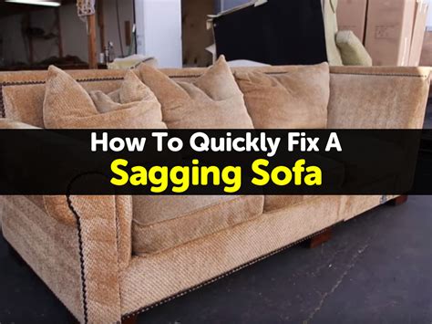 how to fix a saggy couch