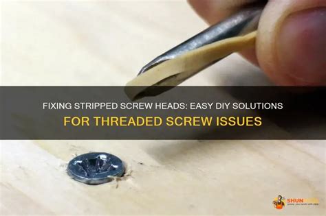 How To Fix A Screw Head