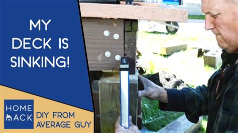 How To Fix A Sinking Deck Post