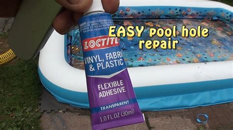 How To Fix A Small Hole In Inflatable Pool