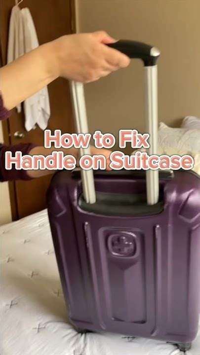 How To Fix A Suitcase Handle That's Stuck