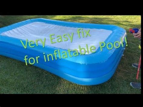 How To Fix A Tear In An Inflatable Pool