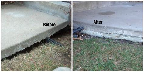 how to fix a void when concrete form is removed