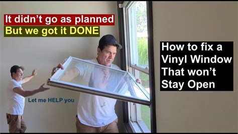 how to fix a window that won't open