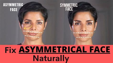 how to fix an asymmetrical face naturally