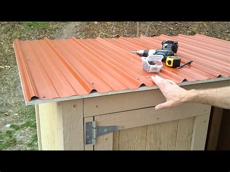 how to fix an outdoor shed roof