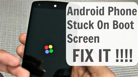 how to fix android phone stuck on startup screen