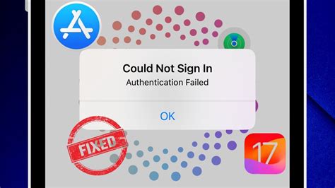 how to fix authentication failed on iphone