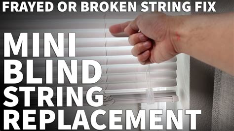 how to fix blinds string