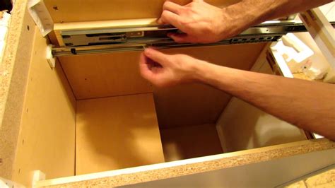 how to fix bottom drawer slides