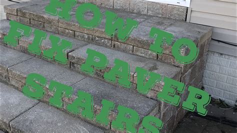 How To Fix Brick Paver Steps