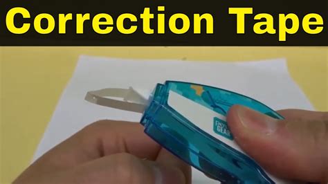 How To Fix Broken Correction Tape