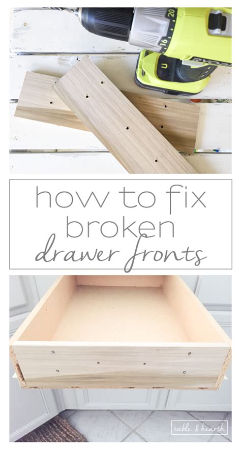 How To Fix Broken Kitchen Drawer Front