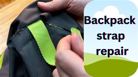 How To Fix Broken Strap On Backpack