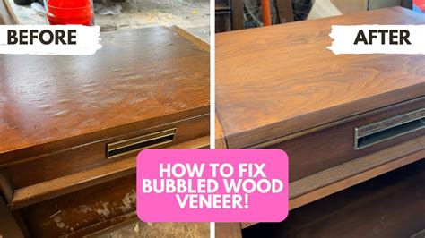 How To Fix Bubbled Veneer Table