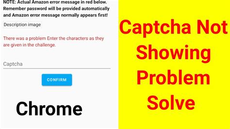 how to fix captcha not showing