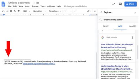 how to fix citations in google docs