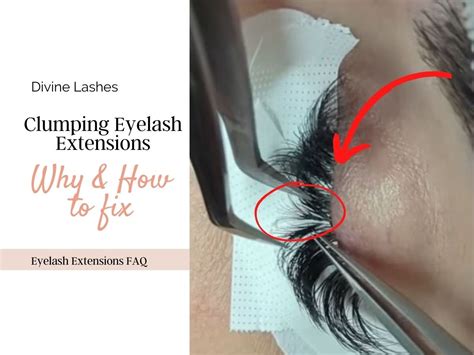 How To Fix Clumpy Lash Extensions