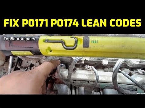 how to fix code p0171 and p0174