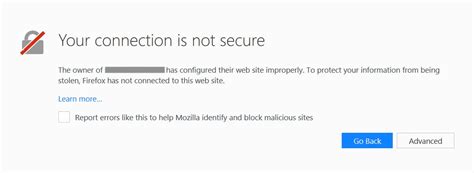 how to fix connection not secure error