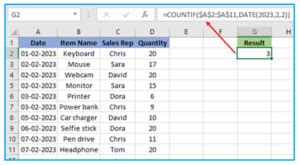 how to fix countif formula in excel