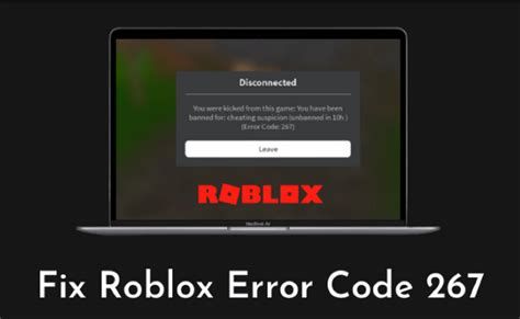how to fix error code 267 roblox ps5