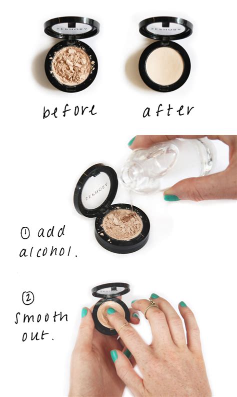 how to fix eyeshadow that is broken