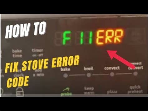 How To Fix F11 Error Code Frigidaire