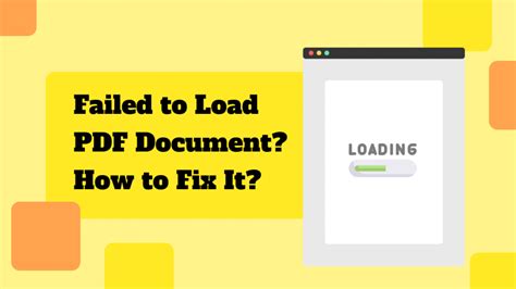 how to fix failed to load pdf document