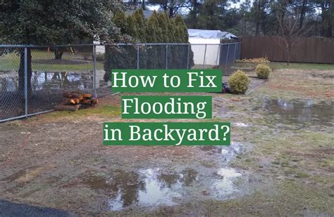 How To Fix Flooding In Garden