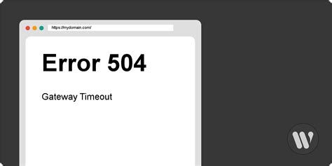 how to fix gateway timeout error code 504