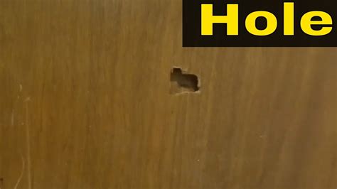 How To Fix Holes In Bedroom Doors