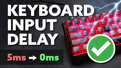 how to fix input delay on keyboard