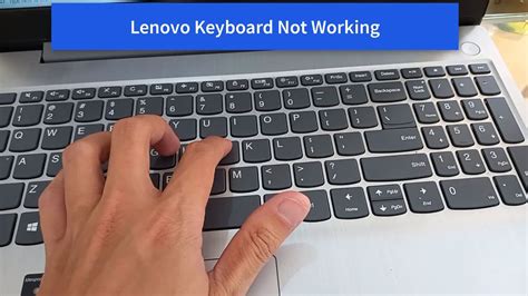 How To Fix Keyboard Not Working Lenovo