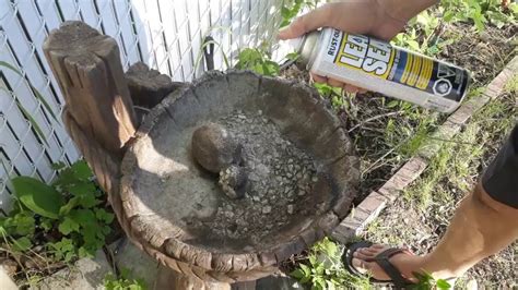 How To Fix Leaking Bird Bath