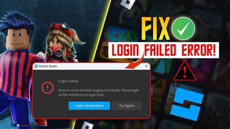 how to fix login failed roblox studio