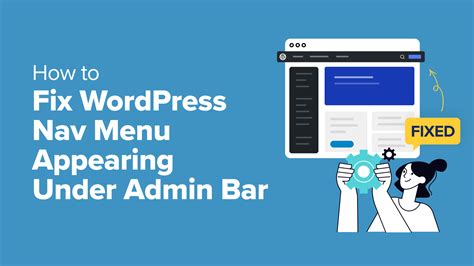 how to fix menu bar in wordpress