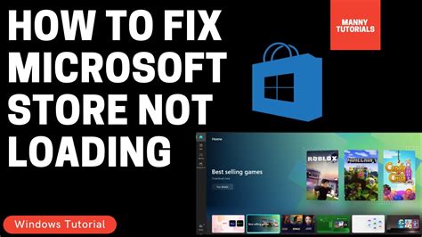 how to fix microsoft store not loading