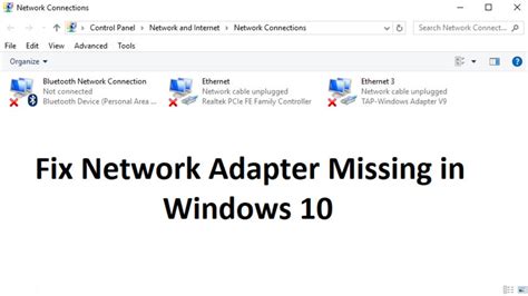 How To Fix Missing Network Adapters In Windows 10