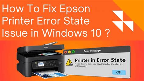 How To Fix Printer In Error State Windows 10
