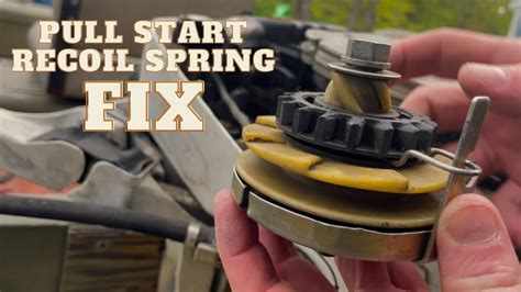 how to fix recoil spring in pull down pight
