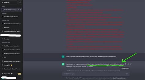 how to fix red text on chatgpt