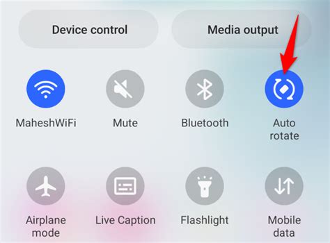 how to fix rotation on android