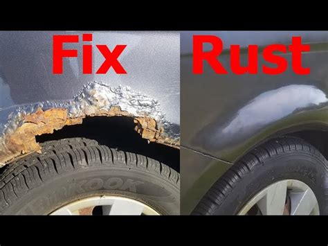 how to fix rust damage on a car