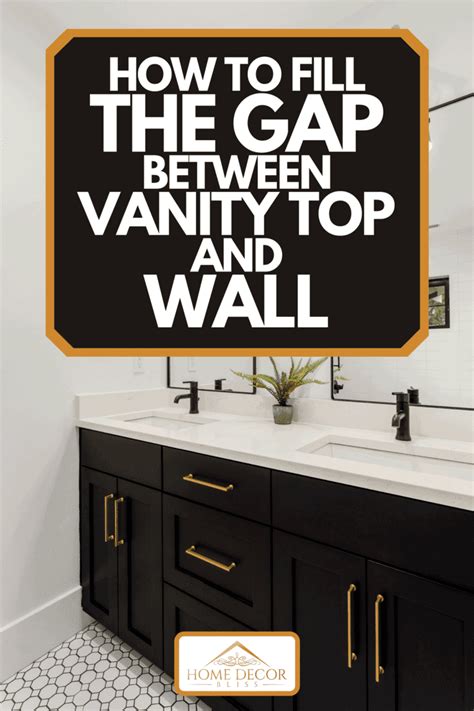 How To Fix Space Between Wall And Vanity
