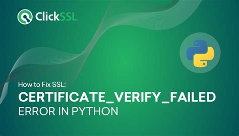 how to fix ssl certificate_verify_failed in python
