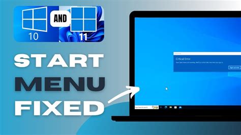how to fix start menu isn't working