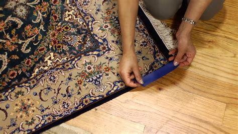how to fix stretched out area rug