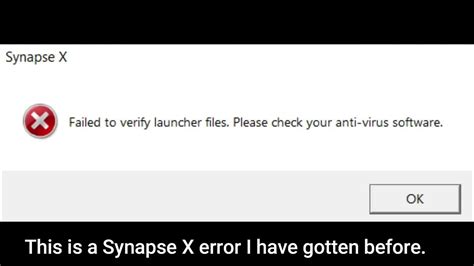 how to fix synapse error