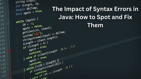 how to fix syntax error in java